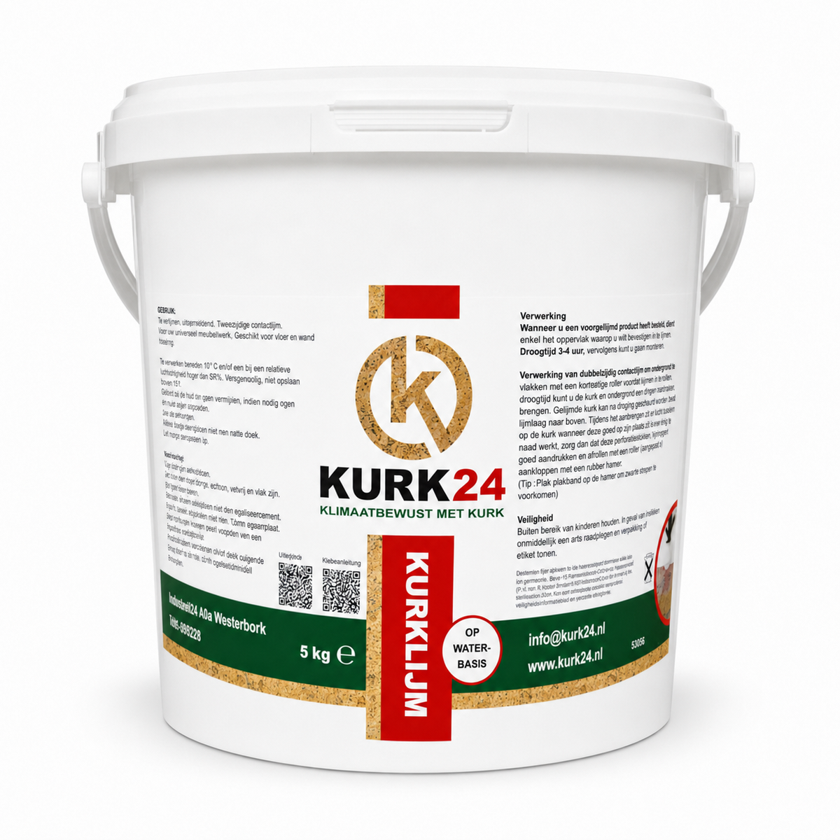 Kurk24 Kurk24 Tweezijdige contactlijm - 5KG 20m2