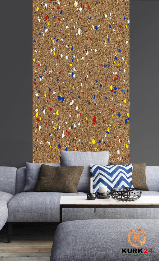 Kurk24 Kurkbehang 2mm - Multicolor - 100 x 1000 cm