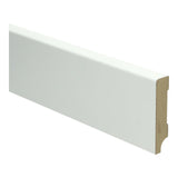 Kurk24 MDF Moderne plint 70x15 wit voorgelakt RAL 9010 - 2,4m