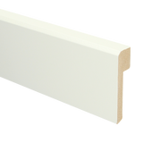 Kurk24 MDF Renovatieplint 85x22 voorgelakt RAL 9010 - per 2,4 m1