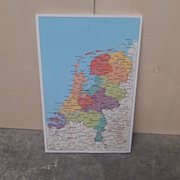 OUTLET - Prikbord Landkaart Nederland 40 x 60 cm