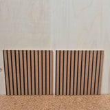 Kurk24 OUTLET - Prikbord Lattenwand 2 stuks - 59 x 59 cm