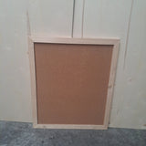 Kurk24 OUTLET - Prikbord met steiger houten lijst - 100 x 120 cm