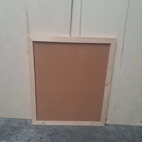 OUTLET - Prikbord met steiger houten lijst - 100 x 120 cm