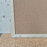 Kurk24 OUTLET - Prikbord met steigerhouten lijst - 100 x 118 cm