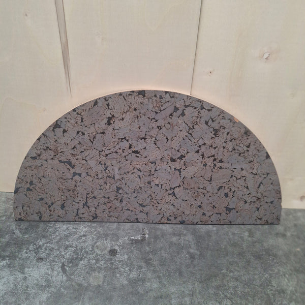 OUTLET - Prikbord Rond - Black Smoke - 2 halve cirkels +/- 60x115cm