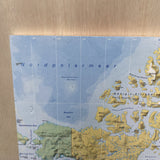 Kurk24 OUTLET - Prikbord Wereld - 100x140cm - in het Duits