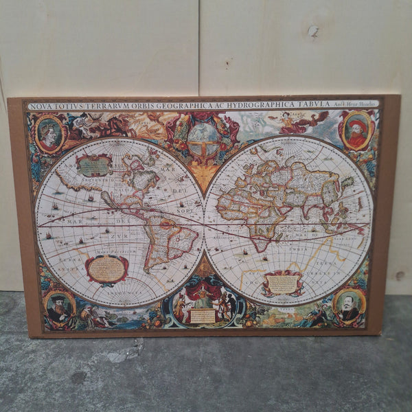 OUTLET - Prikbord Wereldkaart Antiek - 60 x 90 cm