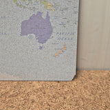 Kurk24 OUTLET - Prikbord Wereldkaart - zelfklevend - 60 x 90 cm