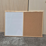 Kurk24 OUTLET - Prikbord / whiteboard - houten lijst - 60 x 90 cm - BESCHADIGD