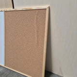 Kurk24 OUTLET - Prikbord / whiteboard - houten lijst - 60 x 90 cm - BESCHADIGD