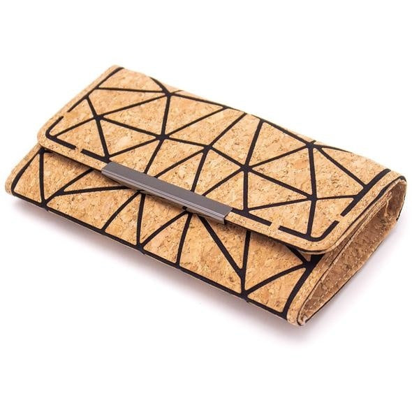 Kurk24 Portemonnaie aus Kork - Geometrischer Chic
