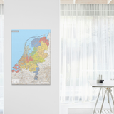 Kurk24 Poster landkaart Nederland - XL - 100 x 140 cm