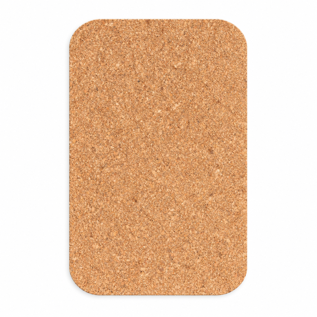 Kurk24 Prikbord A4 - Afgeronde hoeken - 10mm zachtboard + 6mm kurk - per stuk