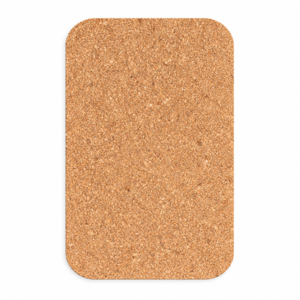Prikbord A4 - Afgeronde hoeken - 10mm zachtboard + 6mm kurk - per stuk