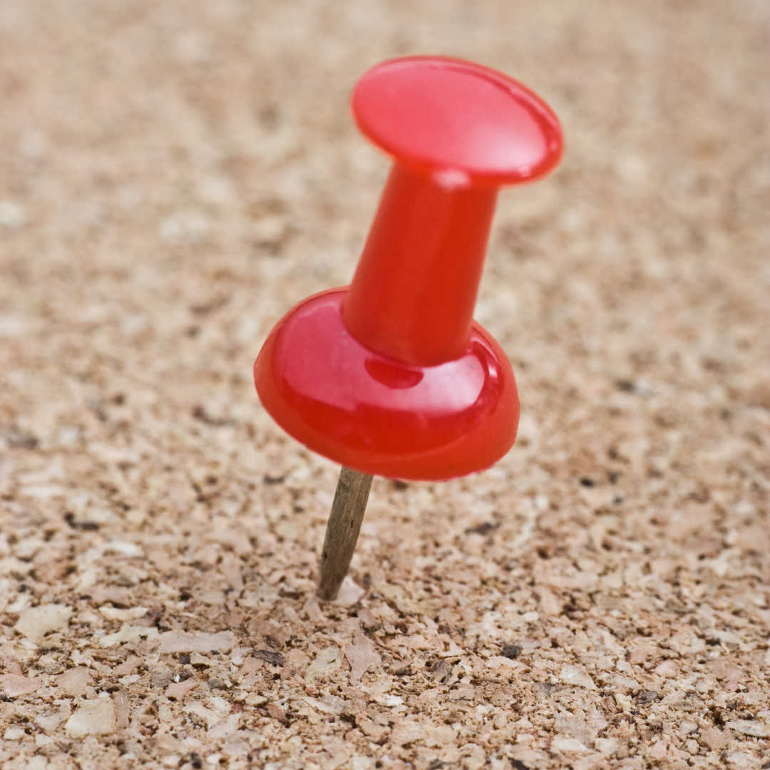 Kurk24 Push pins - Rood  - 100 stuks