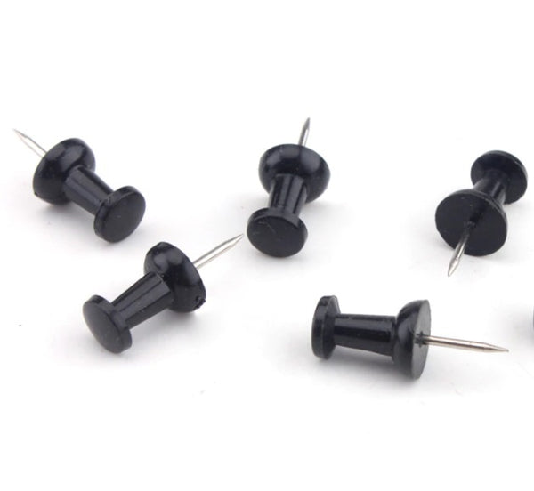 Push pins - Zwart  - 50 stuks