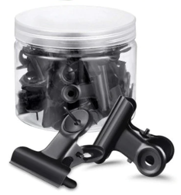 Kurk24 Pushpin Clips – Mat Zwart – 20 Stuks – Voordeelpak