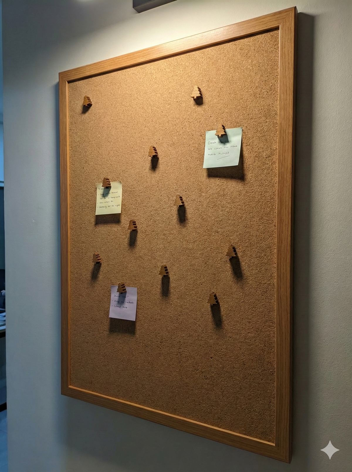 Kurk24 Pushpins – Houten Boompjes – 40 Stuks