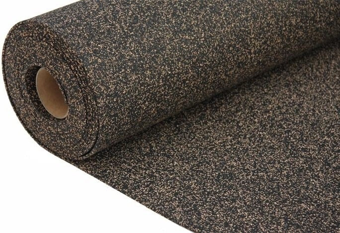 Kurk24 Rubberkurk ondervloer op rol - 5mm dik - 100cm breed - per strekkende meter