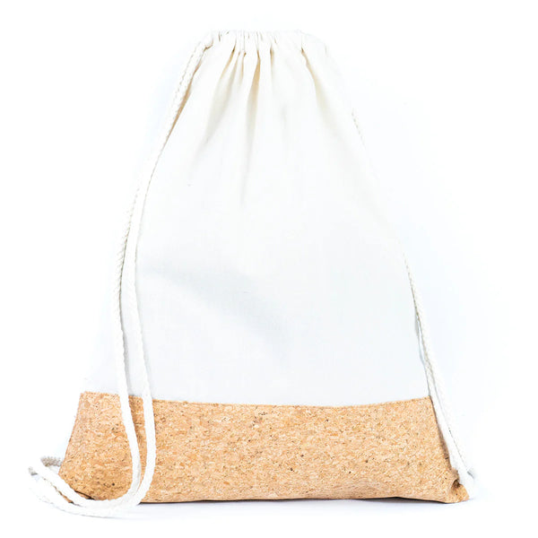 Tas met trekkoord - sporttas - kurk detail