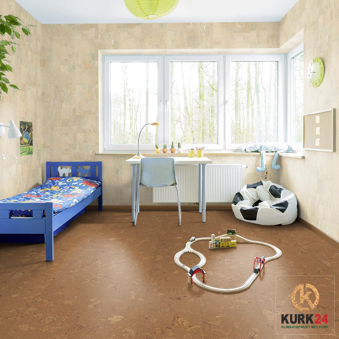 Kurk24 Wandkurk 'Element Rustic White ' GEWAXT - 60 x 30 cm - 3mm dik- per m²
