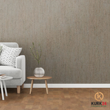 Kurk24 Wandkurk 'Parallel Grey ' GEWAXT - 3mm dik m²