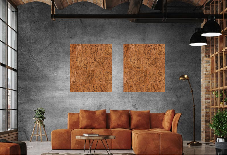 Kurk24 Wandpaneel kurk '' Fiord '' 120 x 90 cm