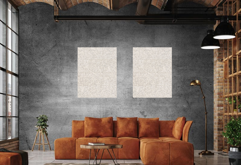 Kurk24 Wandpaneel kurk '' Marmer Wit '' 120 x 90 cm