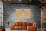 Kurk24 Wandpaneel kurk '' Rustic'' 120 x 90 cm