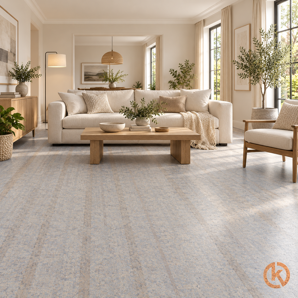 Wicanders Amorim kurk klikvloer - Lane Quartz - PARTIJ 28m2